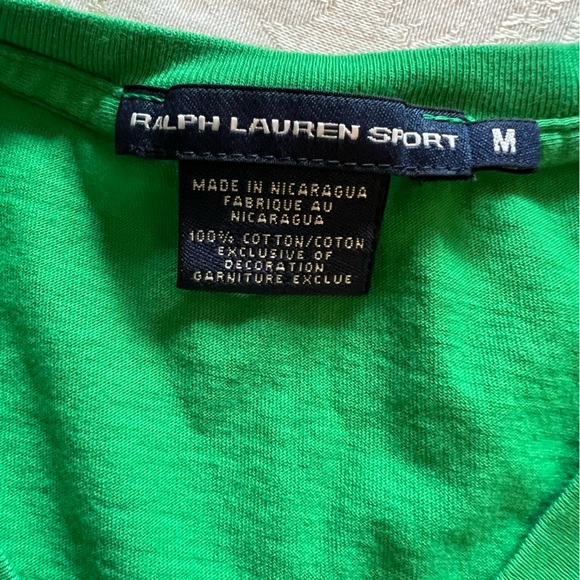Ralph Lauren Green and White Women’s Short Sleeve Tee (2) - Picture 3 of 3